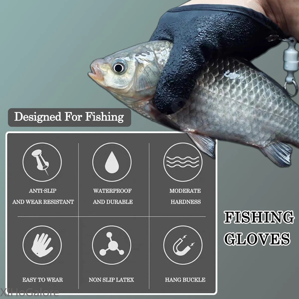 قفازات صيد متينة مضادة للانزلا - مراجعة Fishing Gloves وسعره