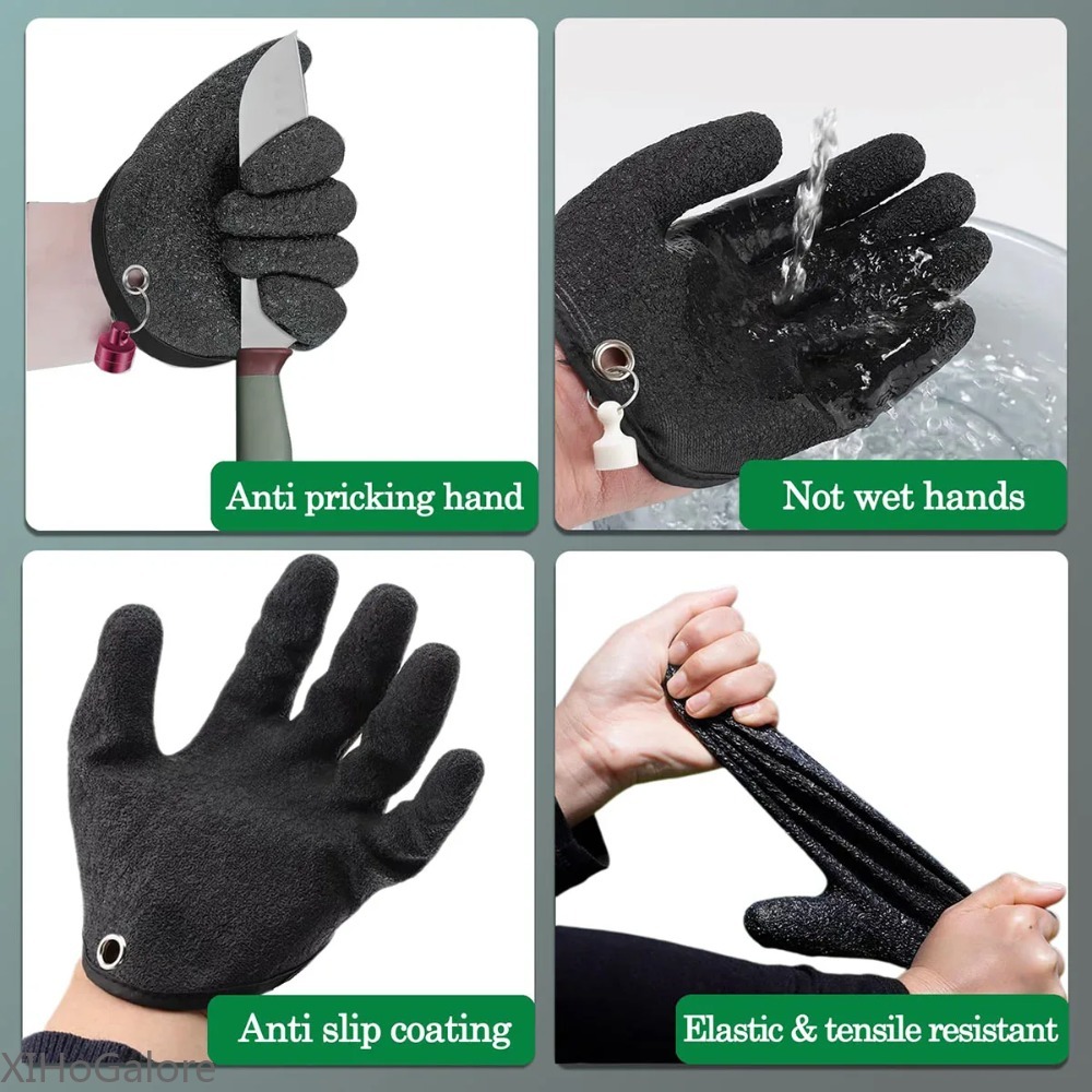 قفازات صيد متينة مضادة للانزلا - مراجعة Fishing Gloves وسعره