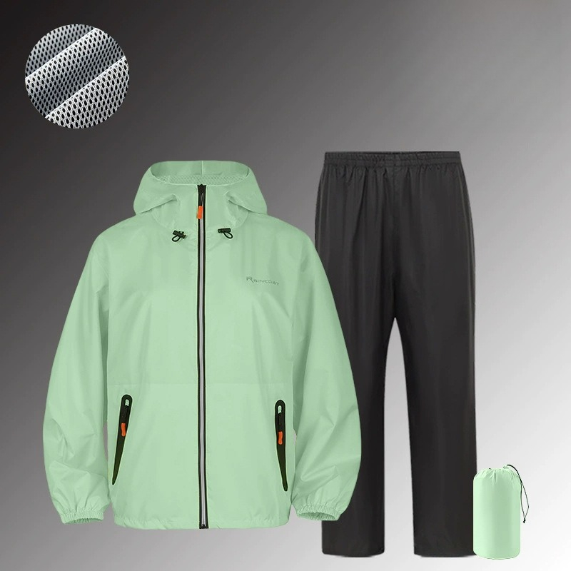 طقم بدلة مطر مقاومة للماء كامل - مراجعة Fishing Rain Suit وسعره